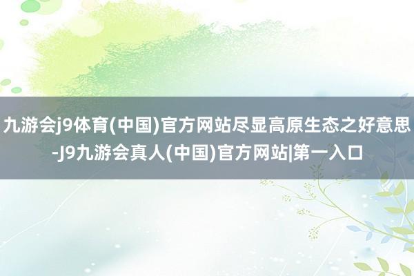 九游会j9体育(中国)官方网站尽显高原生态之好意思-J9九游会真人(中国)官方网站|第一入口